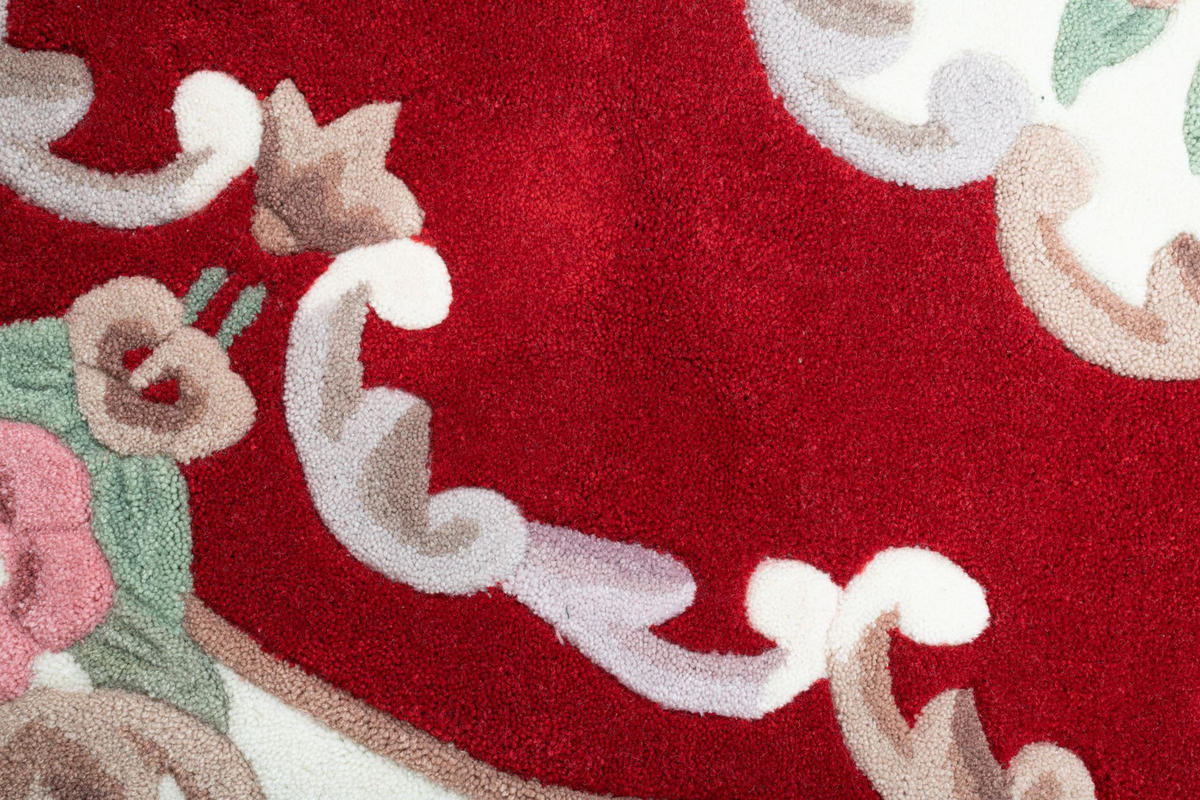 HANDTUFTTEPPICH Ming 190x290 cm - Rot, Textil (190/290cm) - THEKO