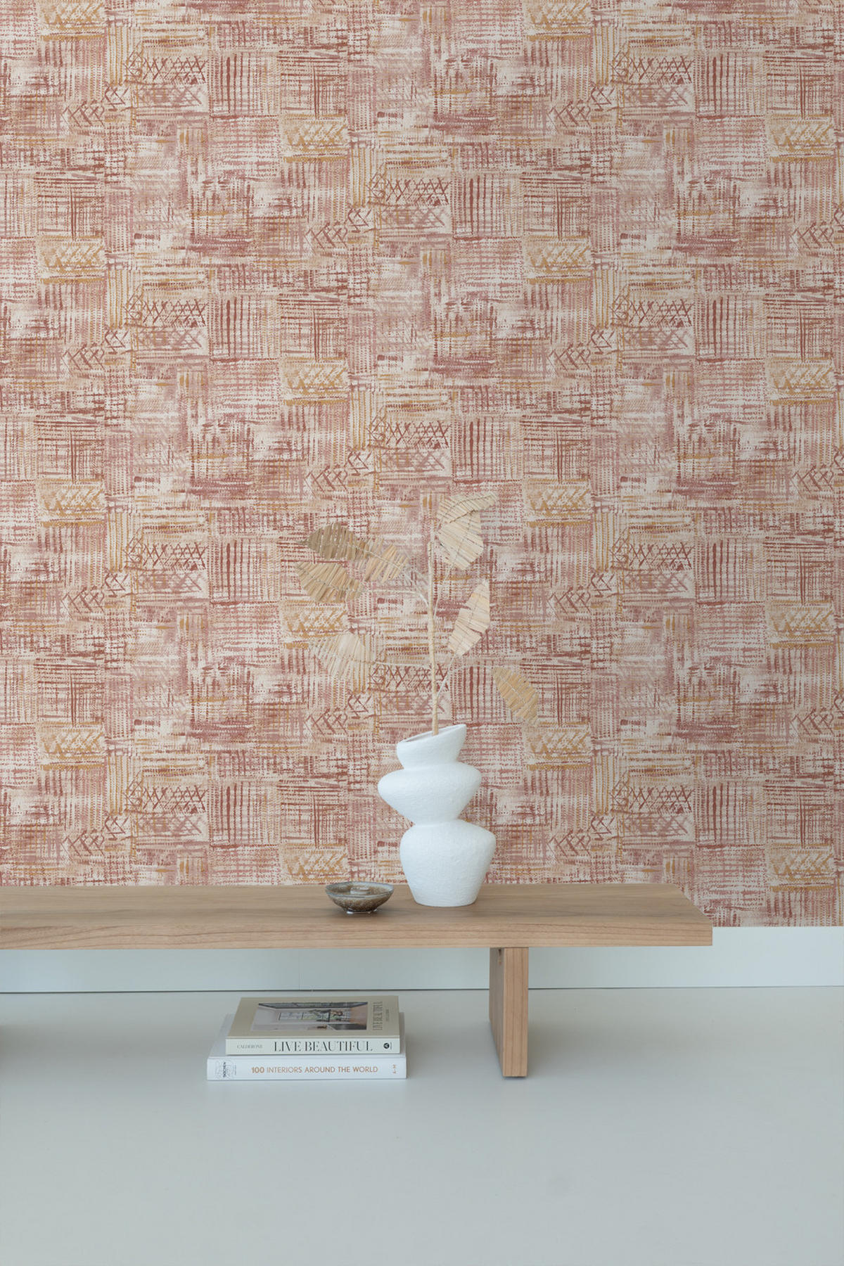 TAPETE grafisches Motiv 53 cm x 10,05 m - Terracotta, Papier (53/1000cm) - Sanders & Sanders