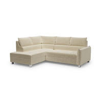 ECKSOFA Marno - Creme, Holzwerkstoff/Textil (260/200cm) - Fun Möbel
