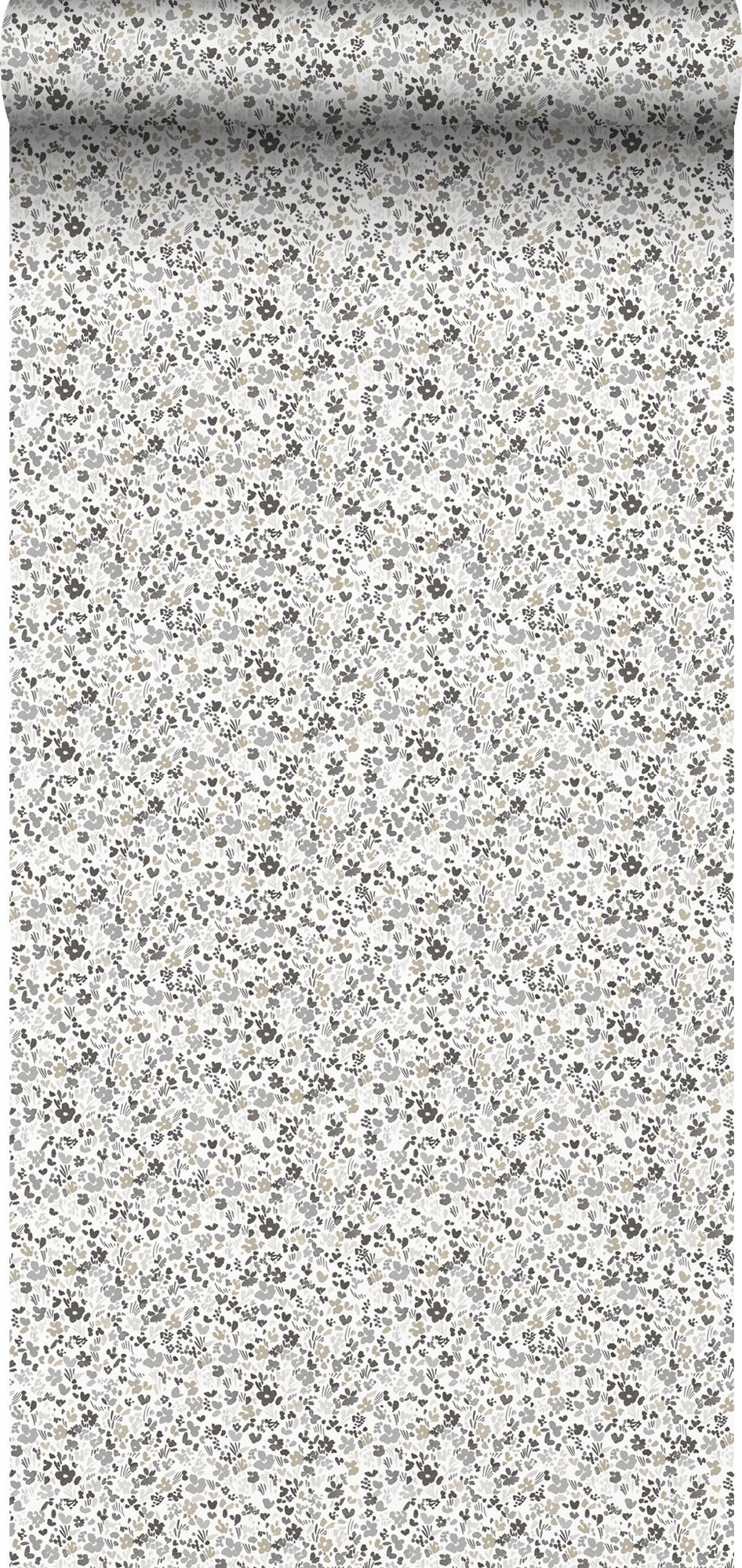 TAPETE Blumen - Schwarz, Papier (53/0.1cm) - Sanders & Sanders