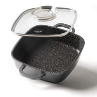 ECKPFANNE - Grau, Metall (20cm) - Stoneline