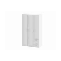GARDEROBENSCHRANK weiß - Weiß, Holzwerkstoff (115/200/50cm) - ebuy24