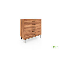 KOMMODE HOCH LEON Kernbuche - Kernbuche, Holz (97/95/45cm) - byoak