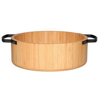 SALATSCHÜSSEL Bambus Ø 35,5 cm - Braun, Naturmaterialien (30cm)