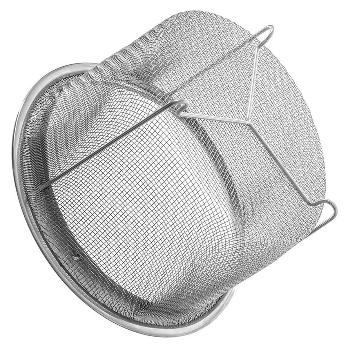 FRITTIERKORB Silber 21,5 x 13 cm - Silberfarben, Metall (21.5cm) - Orion 