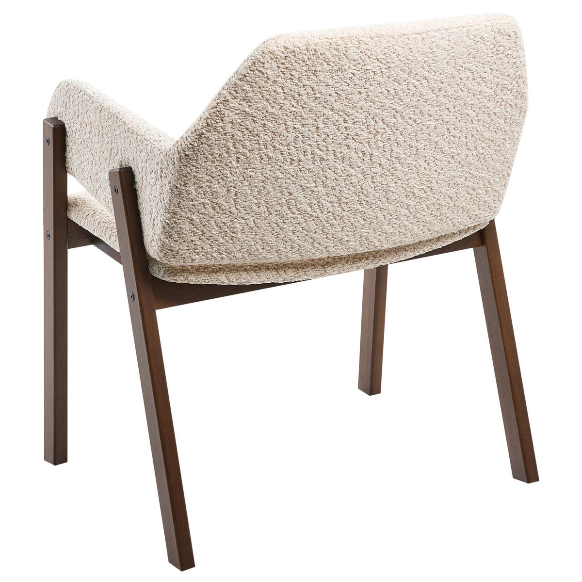 ESSZIMMERSTUHL 2er-Set Bouclé Hellbeige Albion - Beige, Textil (61/80/58cm) - Beliani