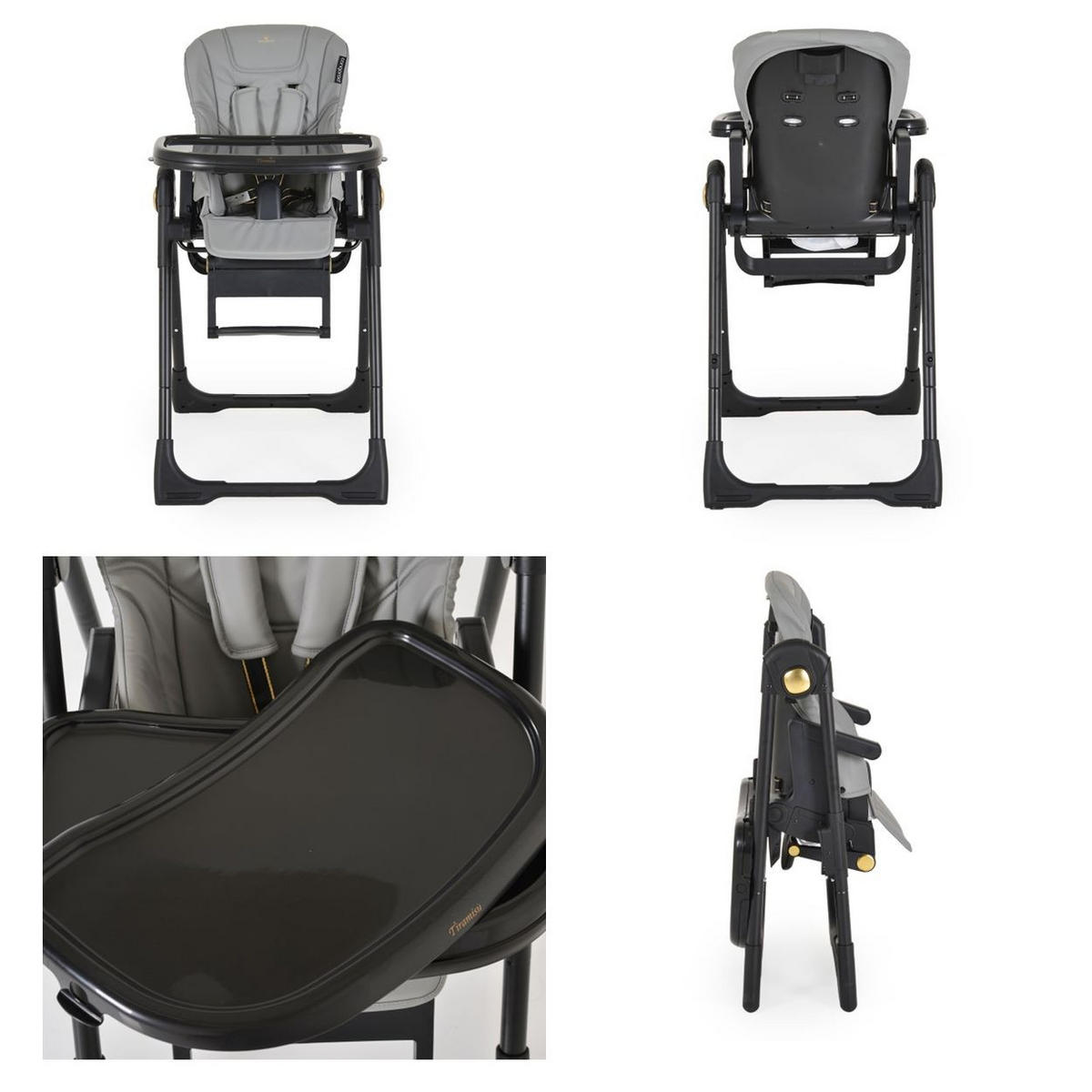 HOCHSTUHL Tiramisu 2in1 grau klappbar höhenverstellbar 5 Kipp-Position - Grau, Kunststoff (75/105/54cm) - Cangaroo