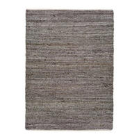 HANDWEBTEPPICH Leinen Cinder 60/110 cm - Taupe, Textil (60/110cm) - Atticgo