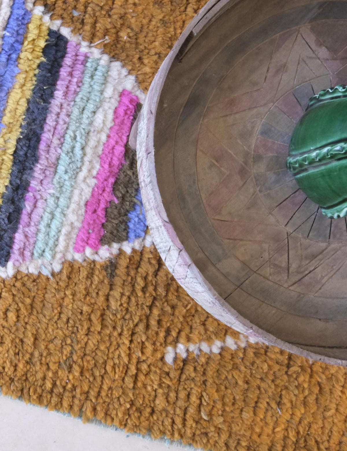 BERBERTEPPICH aus reiner Wolle mehrfarbig - Multicolor, Naturmaterialien (72/399cm) - AFK Living