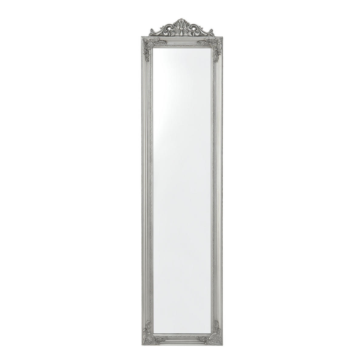 STANDSPIEGEL Arezzo - Silberfarben, Glas/Holz (28.5/160/140cm) - [en.casa]