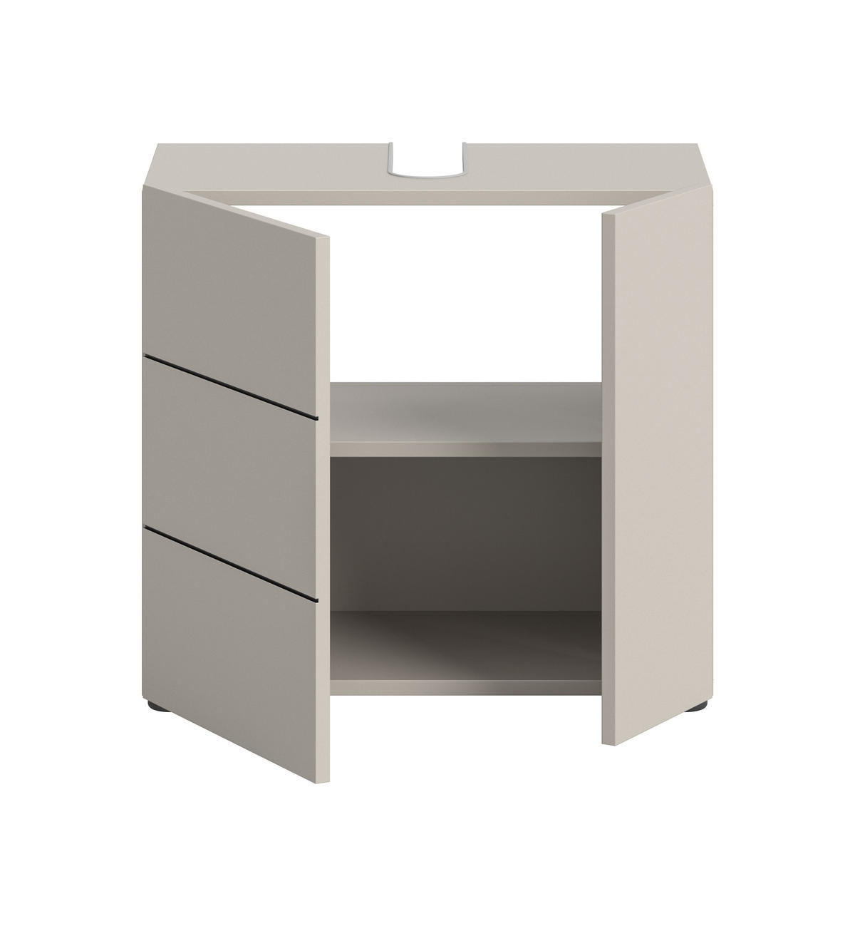 WASCHBECKENUNTERSCHRANK VIRA (B/H/T: ca. 60/57/34 cm) in Kaschmir/Kaschmir - Kaschmir, Holz (60/57/34cm)