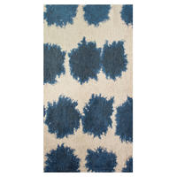 TEPPICH Paintball Curacao 80/150 cm - Blau, Textil (80/150cm) - Lola&Moi