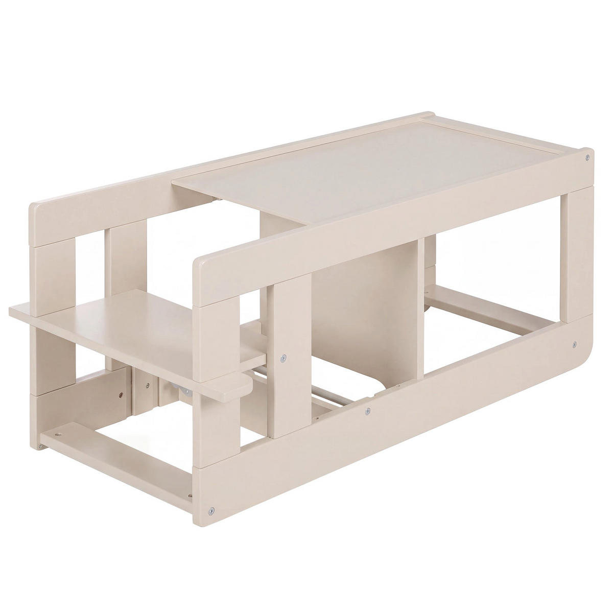 LERNTURM Step & Play 2in1 - Kaschmir, Holzwerkstoff/Metall (50.5/85/40cm) - Roba