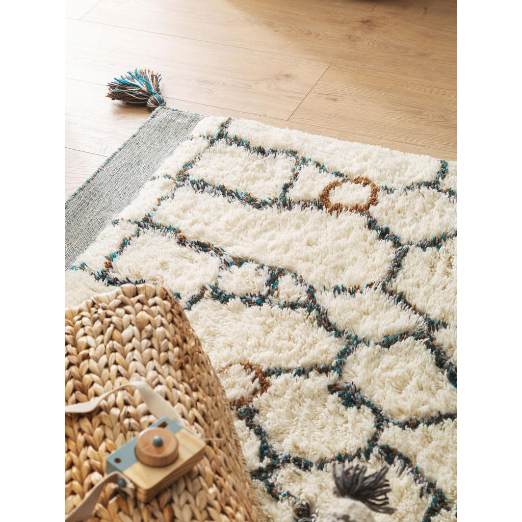 Thumbnail - Lytte Wollteppich, Creme, Textil, Rechteckig, 120x170 cm, Gots, pflegeleicht, Teppiche & Böden, Teppiche, Naturteppiche