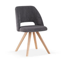 STUHL MARY Anthrazit 2 Stück - Anthrazit, Eichenholz/Textil (53/81/59cm) - B&D Home