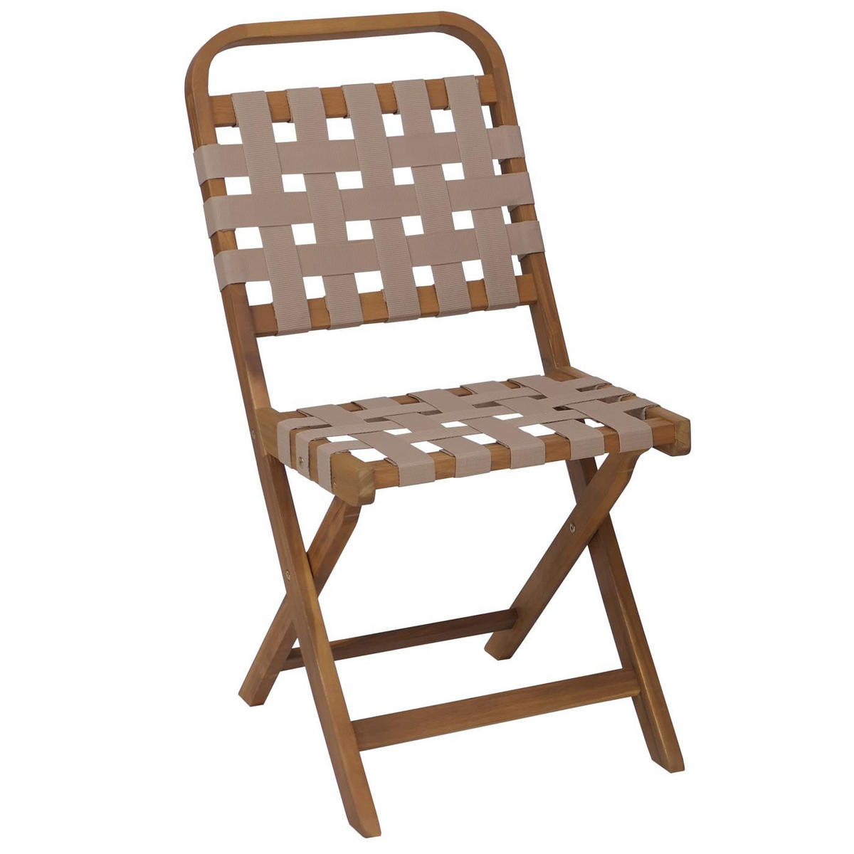 GARTEN-SET 2x Stuhl Natur-Creme - Creme, Holz - PROREGAL