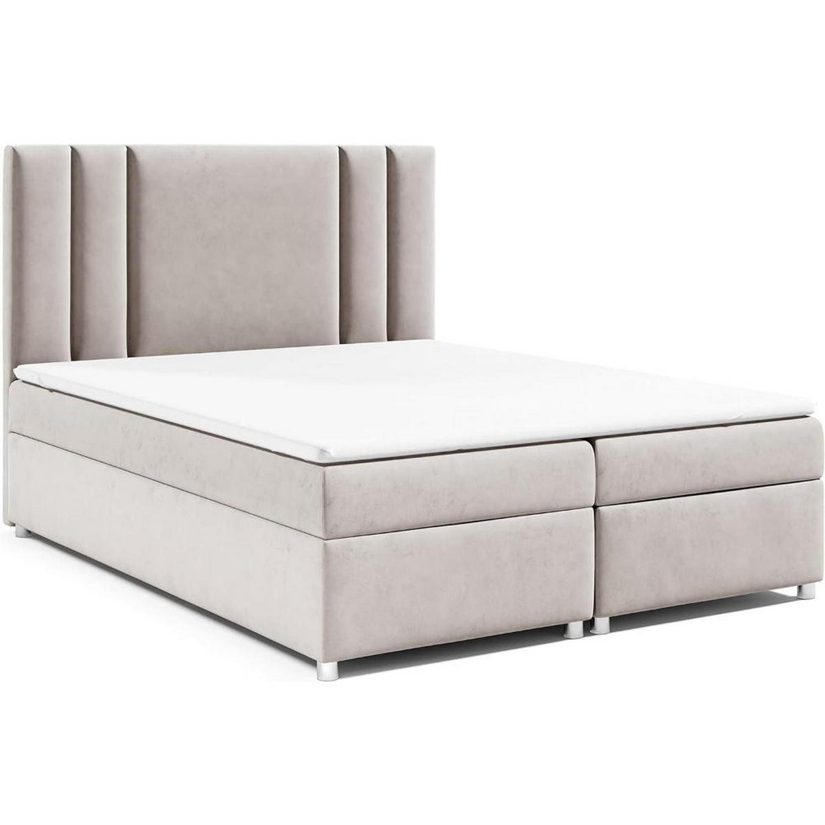 BOXBETT Trinity K-8 Bonellfederkern inkl. Topper - Creme, Holz/Holzwerkstoff (180/200cm) - Best For Home
