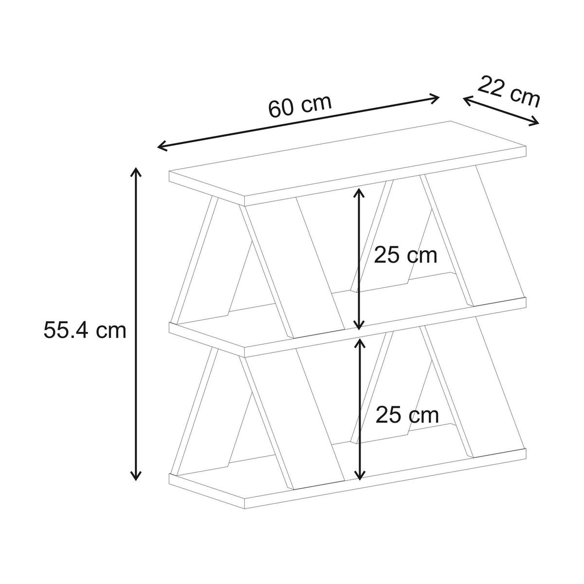 BEISTELLTISCH Lazena Retro-Grau 60/22/55,4 cm - Grau, Holzwerkstoff (22/60/55.4cm) - Decortie
