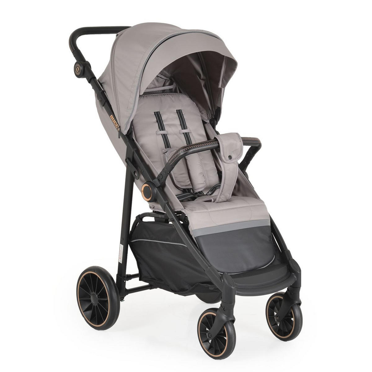 BUGGY Sommer beige Kinderbuggy, Sonnendach, EVA-Räder, verstellbar - Beige, Metall (95/58/110cm) - Moni
