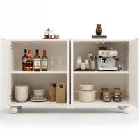 SIDEBOARD 120/35/71 cm aus MDF mit verstellbarem Einlegeboden Weiß/Creme - Weiß, Holzwerkstoff (120/71/35cm) - Modenvie