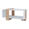 COUCHTISCH Aven Weiß/Goldkraft Eiche 91.5 x 52 cm - Honigeiche/Weiß, Holzwerkstoff (52/91.5/42.1cm) - Vicco