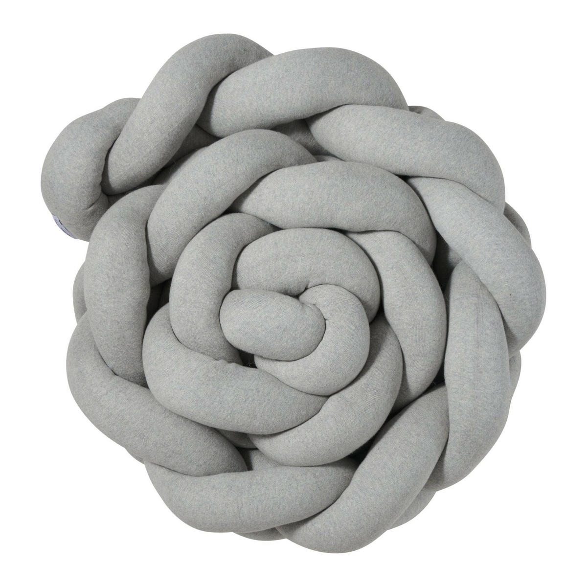BETTSCHLANGE geflochten Grau Strick - Grau, Textil (17/200cm) - nordic coast company