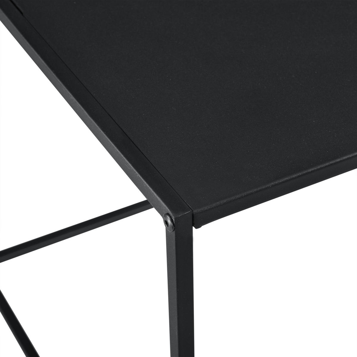 KONSOLENTISCH Russafa - Schwarz, Metall (55/55/50cm) - [en.casa]