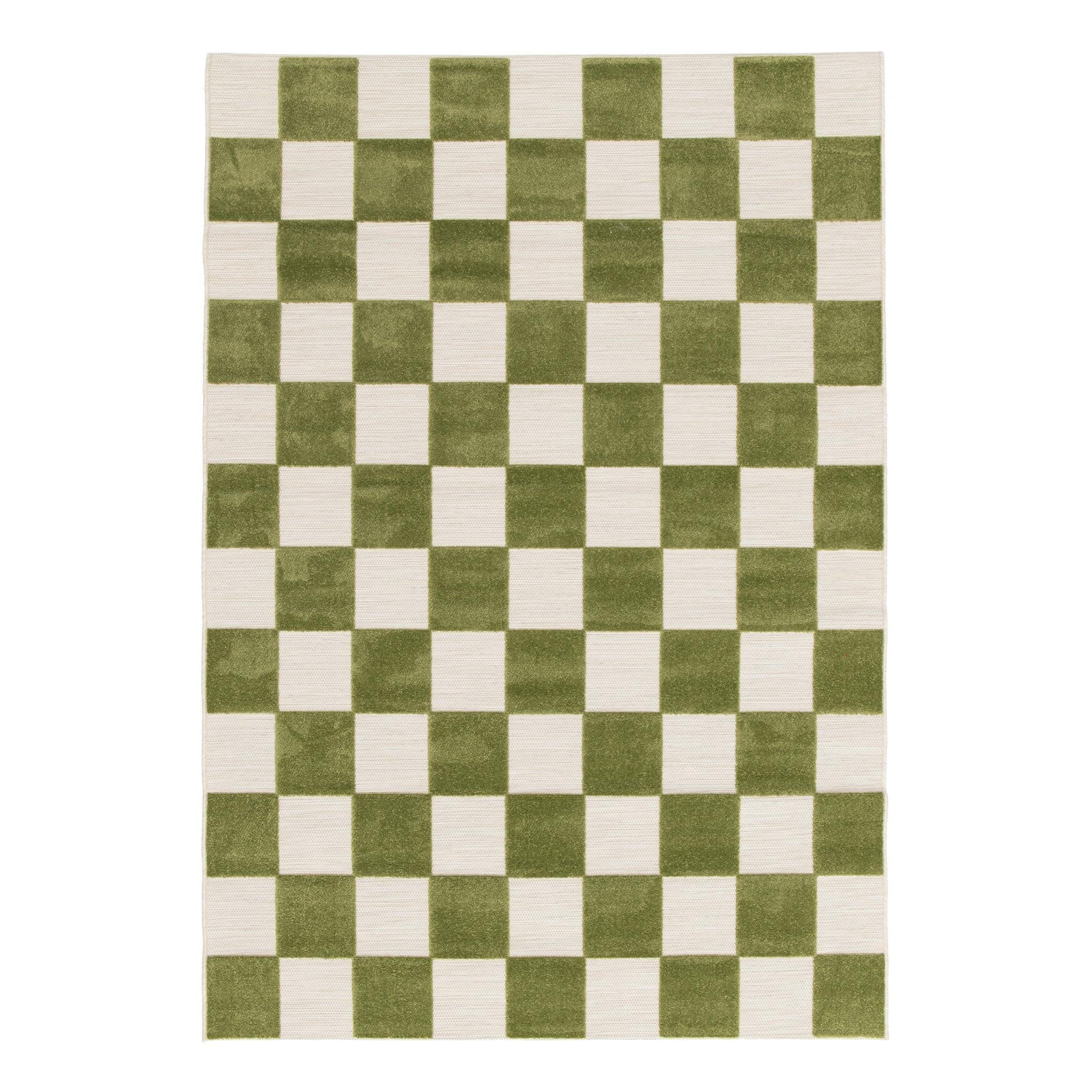 TEPPICH für Innen und Außen mit Skulptureffekt grün - Grün, Textil (120/170cm) - AFK Living