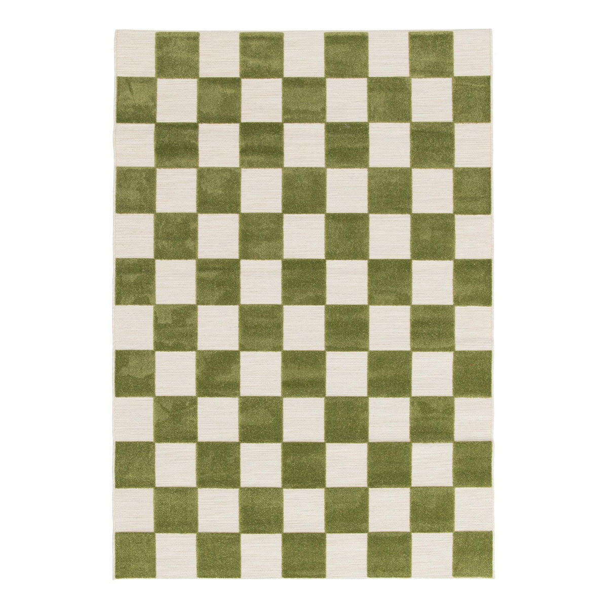 TEPPICH für Innen und Außen mit Skulptureffekt grün - Grün, Textil (120/170cm) - AFK Living