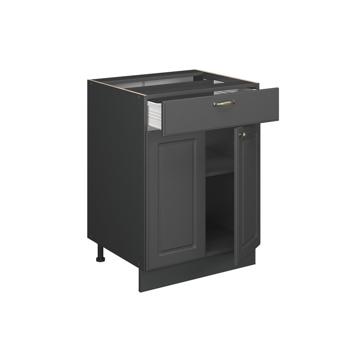 SPODNÍ SKŘÍŇKA KUCHYŇSKÉ LINKY Fame-Line Anthrazit-Gold Landhaus - antracitová, kompozitní dřevo (60/82/51.6cm) - Vicco