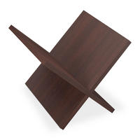 ZEITUNGSSTÄNDER - Dunkelbraun, Holz (32/25.5/29cm) - Relaxdays