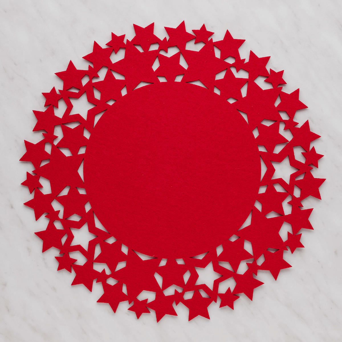 DEKORATIVES TISCHSET Stille - Rot, Textil (38cm) - home&you