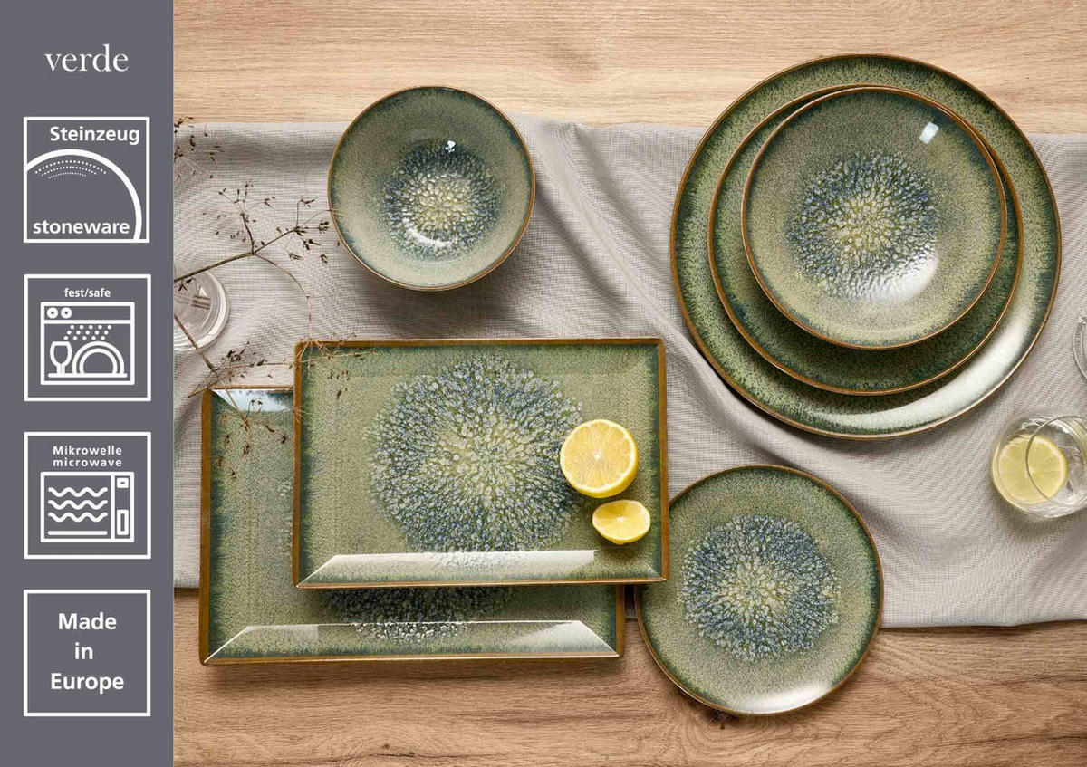 SUPPENTELLER Verde grün ø 21 cm 6er Set - Grün, Keramik (21cm) - Ritzenhoff Breker