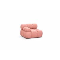 MODUL Seitlich, Für Modulares System, Stoff Salvador, Rosa, Links, Selia - Pink, Holz (95/70/95cm) - Kaiser Möbel