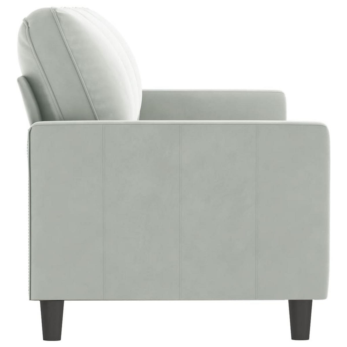 3-SITZER-SOFA Eppingen - Hellgrau, Naturmaterialien (198/80/77cm) - Nettlife