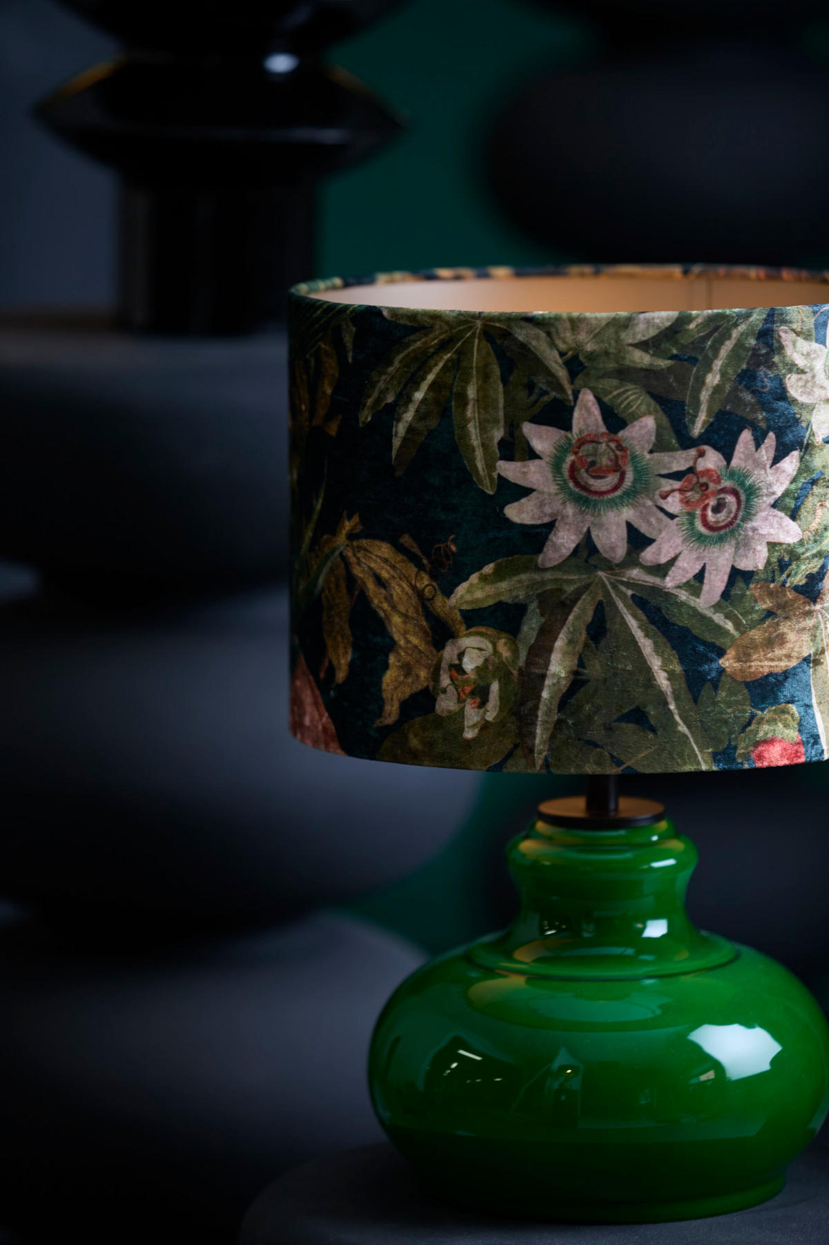 LAMPENFUSS Grün Ø23/28,5 cm - Grün, Glas (23/23/28.5cm) - Light & Living