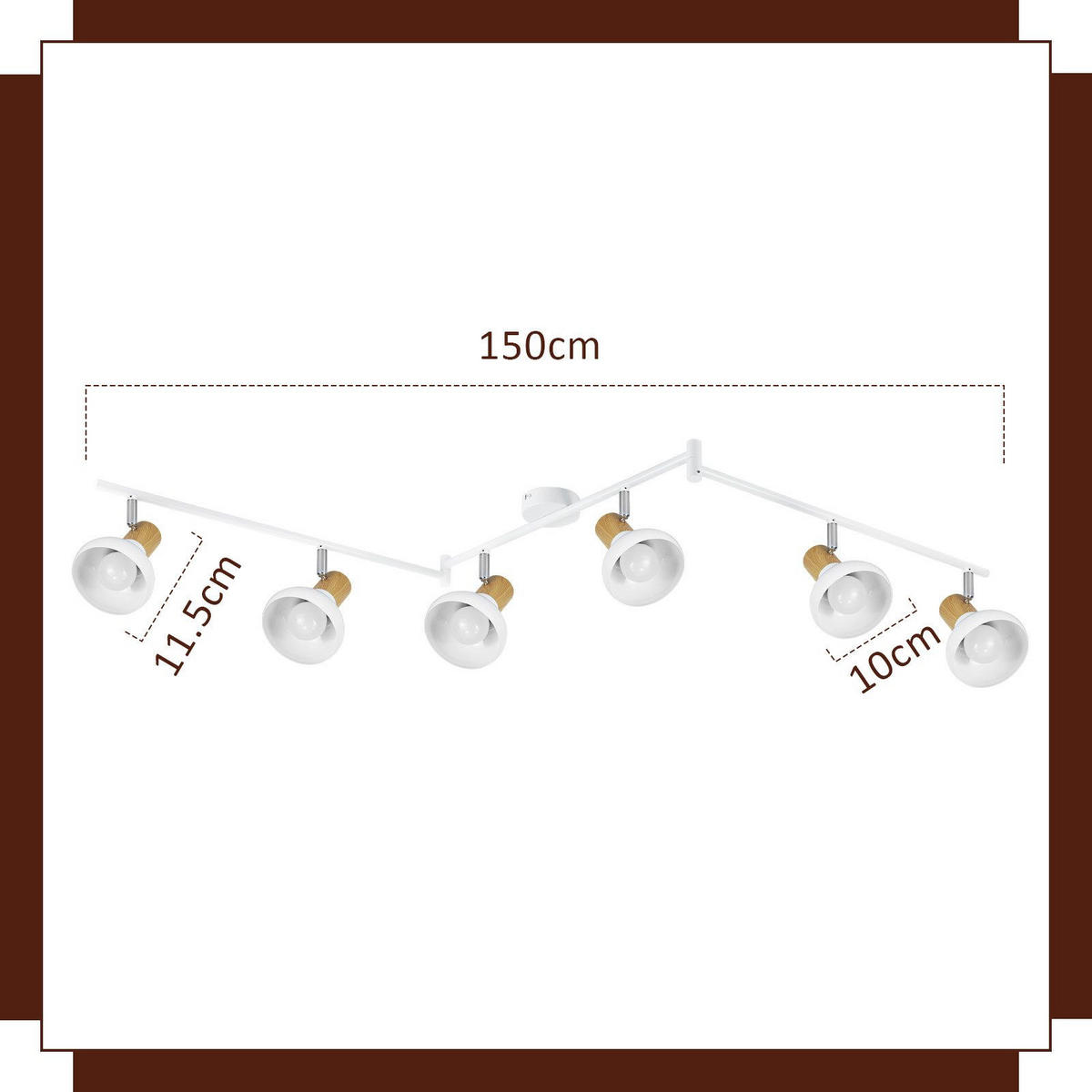 STRAHLER Ferguson 17.5/11/150 cm - Weiß, Metall (17.5/11/150cm) - Nettlife
