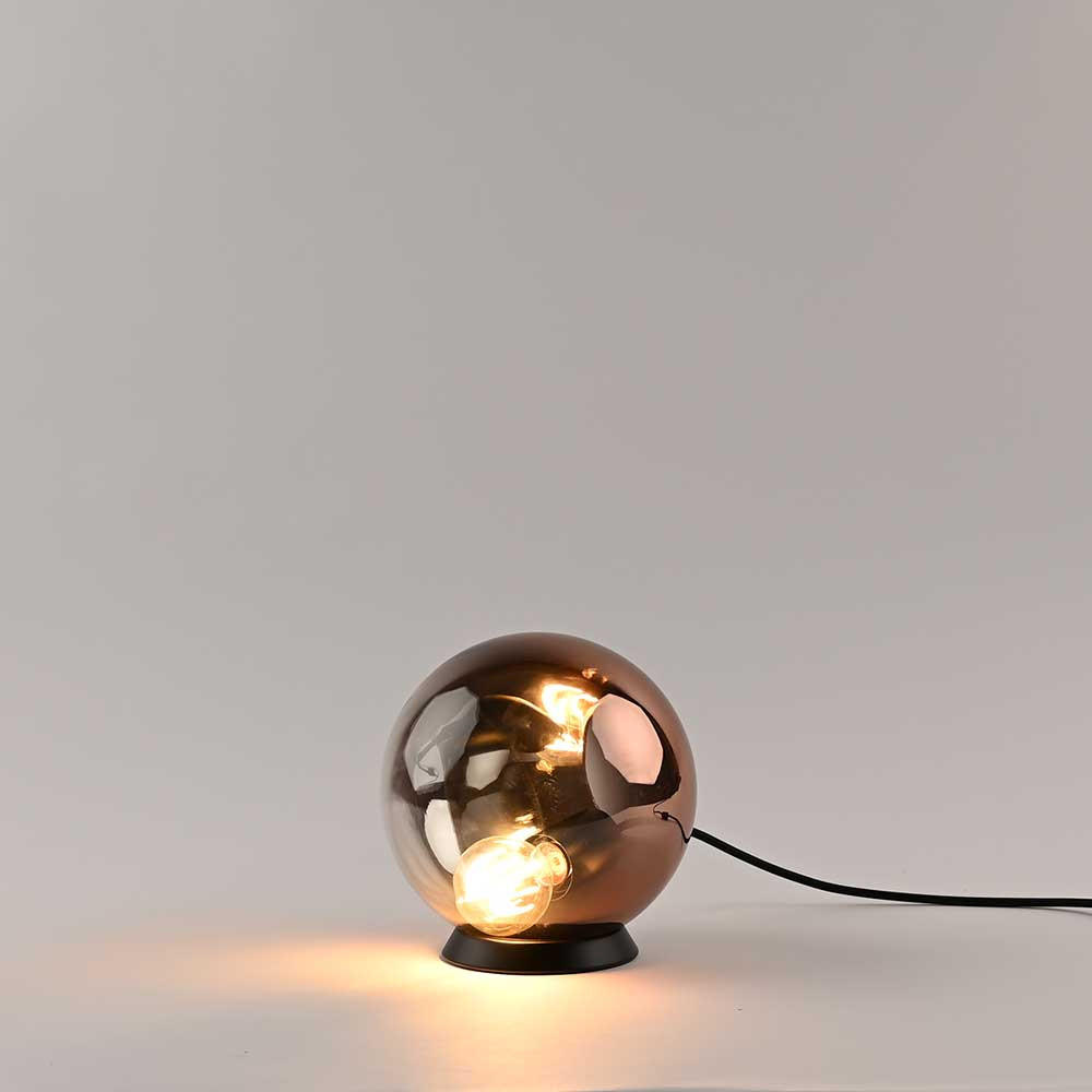 TISCHLAMPE Orb Kupfer Verlauf Ø 20cm - Kupferfarben, Glas (20/20cm) - s.luce