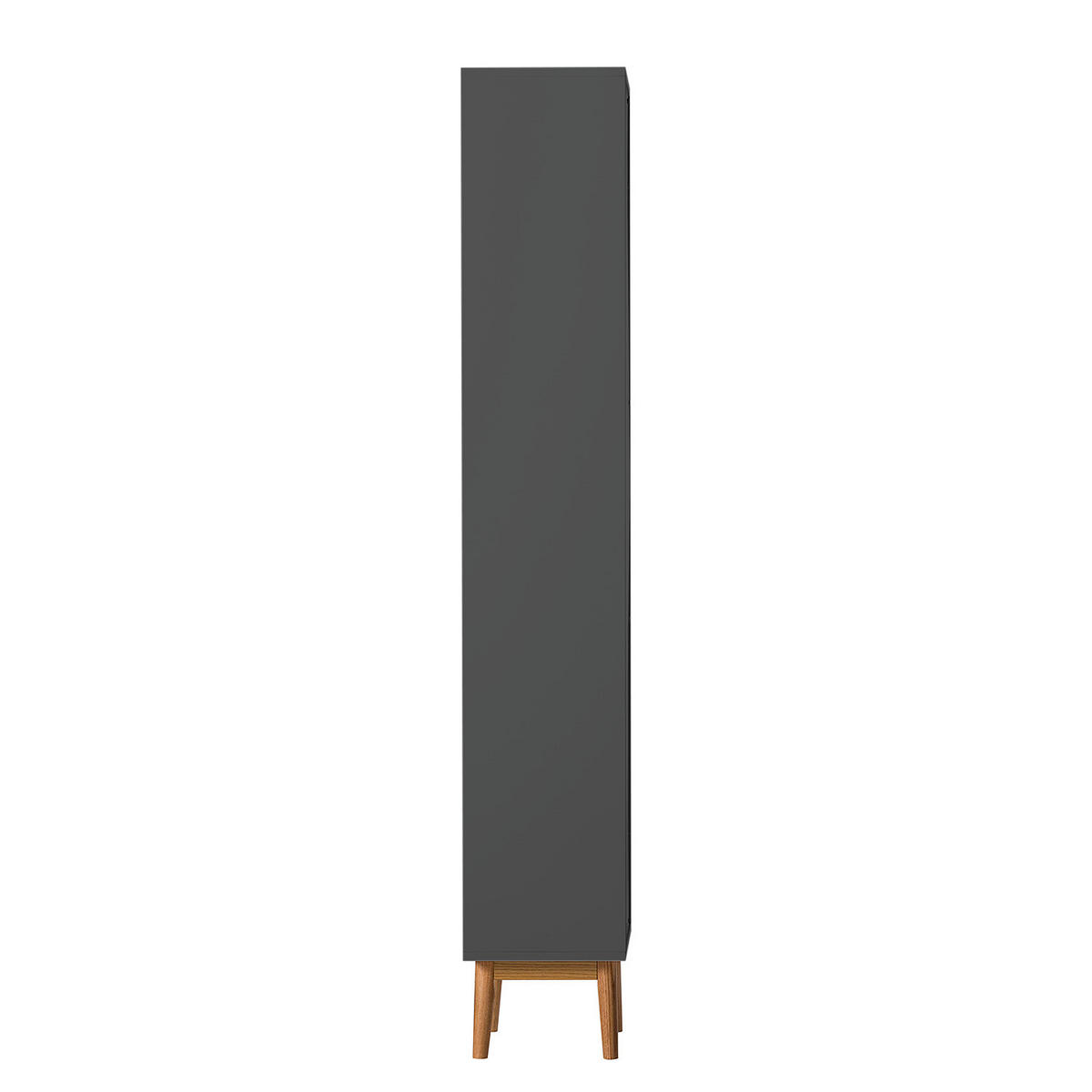 HOCHSCHRANK - Eichefarben/Grau, Holz/Holzwerkstoff (40/195/32cm) - home24