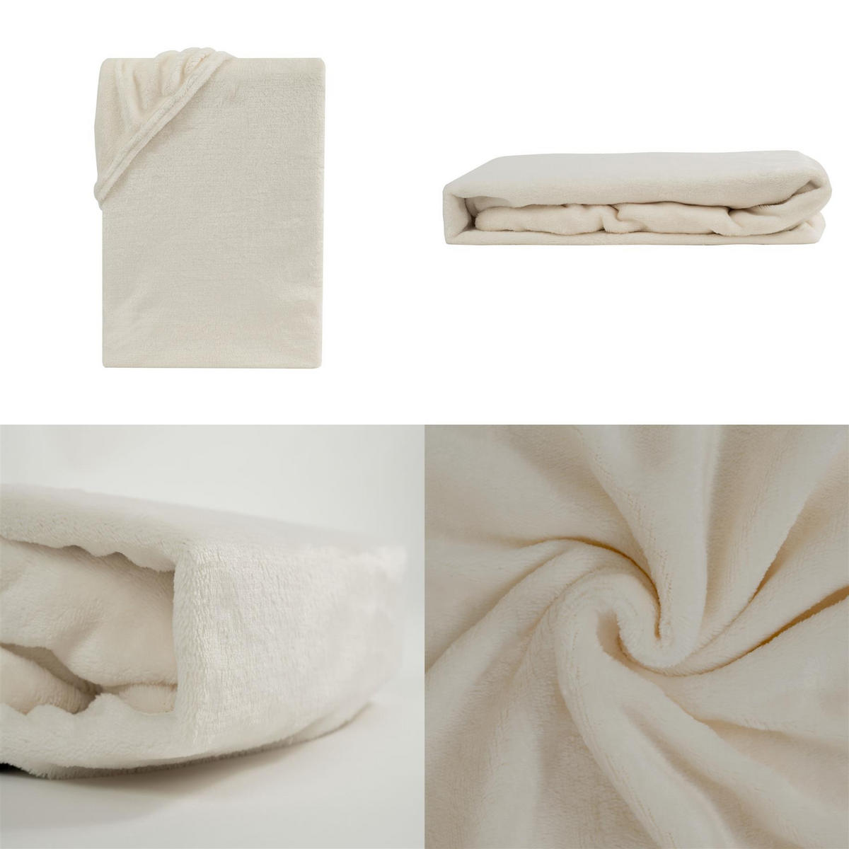 CASHMERE-TOUCH-SPANNBETTLAKEN 160x200 cm, Warmes Winter Bettlaken Natur - Naturfarben, Textil (160/200cm) - Carpe Sonno