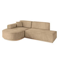 ECKSOFA Ottomane Links ARRIO-L1 - 243x171x83 cm Beige - Beige, Holzwerkstoff/Textil (243/171cm) - ALTDECOR