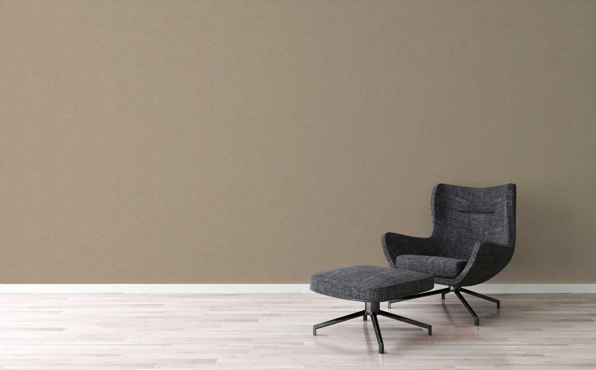 VLIESTAPETE Beige 53/1005 cm - Braun, Kunststoff/Textil (53/1cm) - KUNSTLOFT