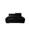 SCHLAFSOFA APOLLO, mit Schlaffunktion und Bettkasten, Farbe: Schwarz, Kunstleder - Schwarz, Textil (178/96/99cm) - O-Sofa