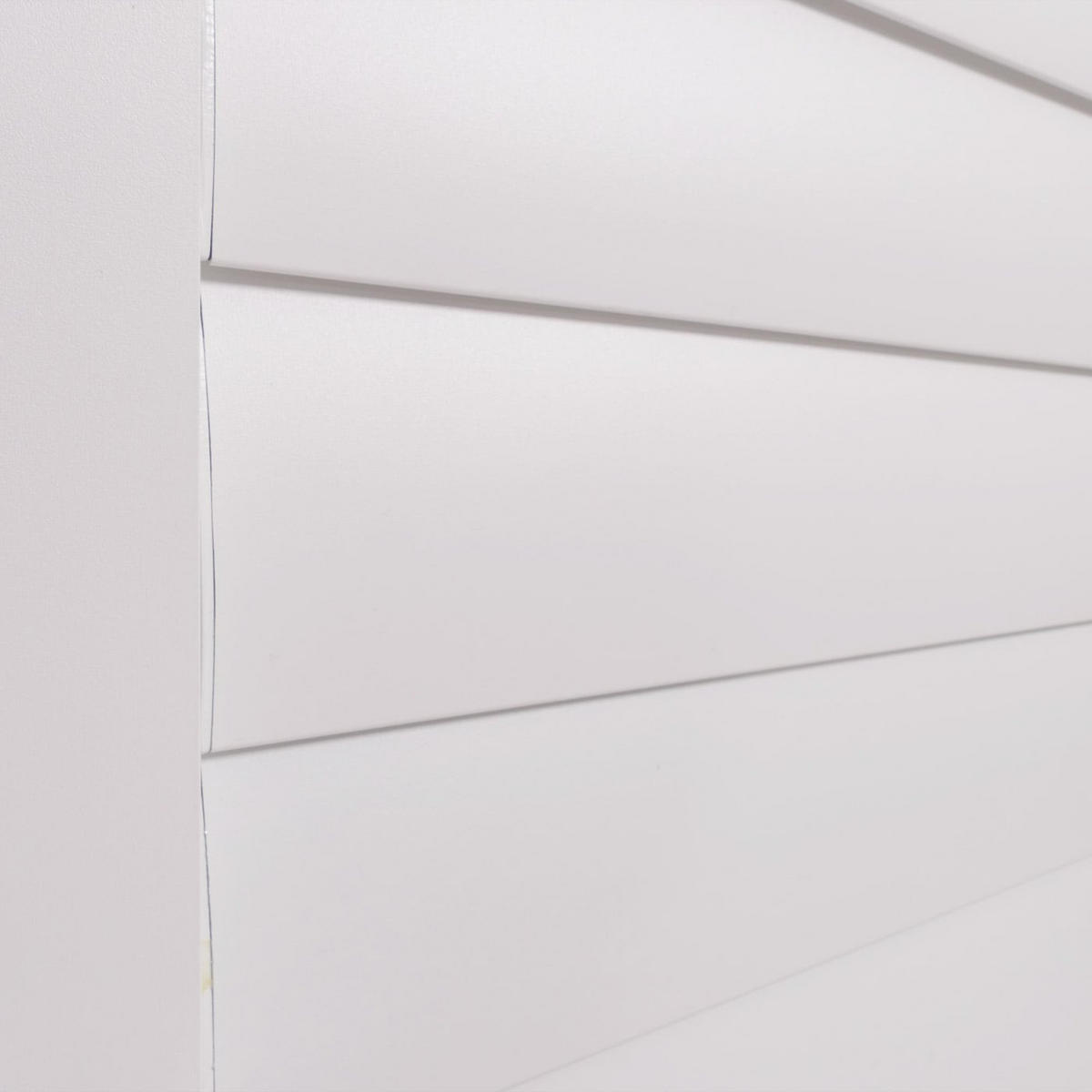 SCHIEBETÜR 4er-Set für Pergola 206x369cm Weiß - Weiß, Metall (369/206/10.5cm) - BERLINLODGE
