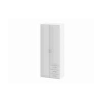 KLEIDERSCHRANK Spell Weiß Hochglanz 78/50/200 cm - Weiß, Holzwerkstoff (78/200/50cm) - ebuy24