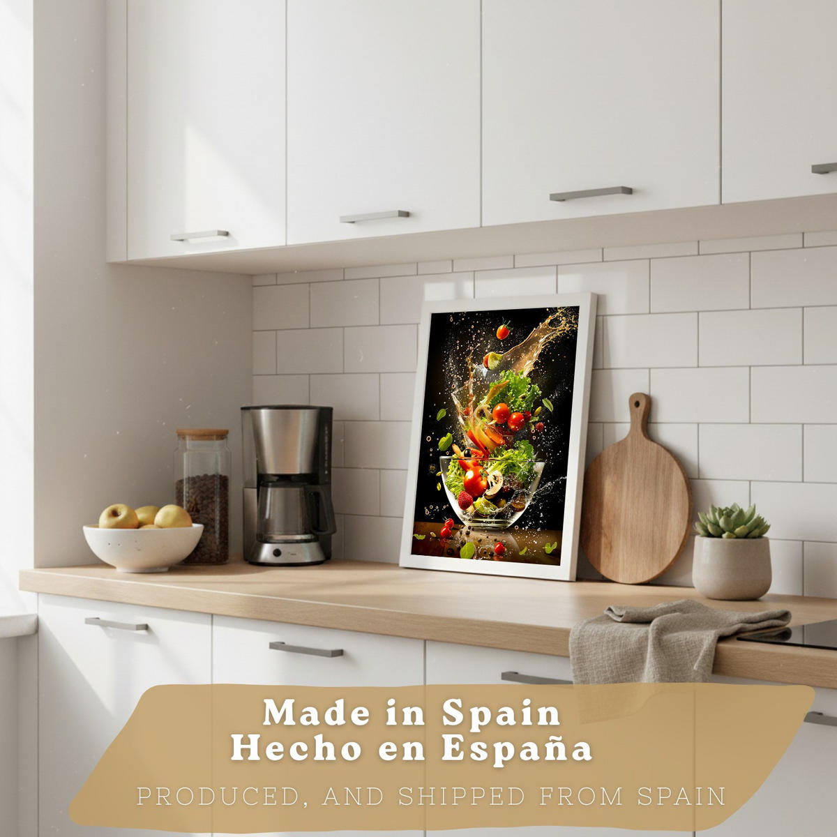 PLAKAT Sada 3 Salát A4 bez rámu - čirá, papír (29.7/1/21cm) - Nacnic