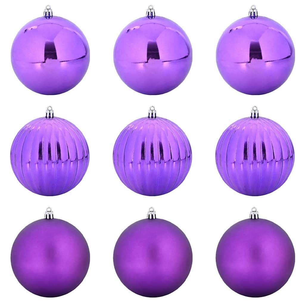 vidaXL Weihnachtskugelset Lila 15x15x15 cm