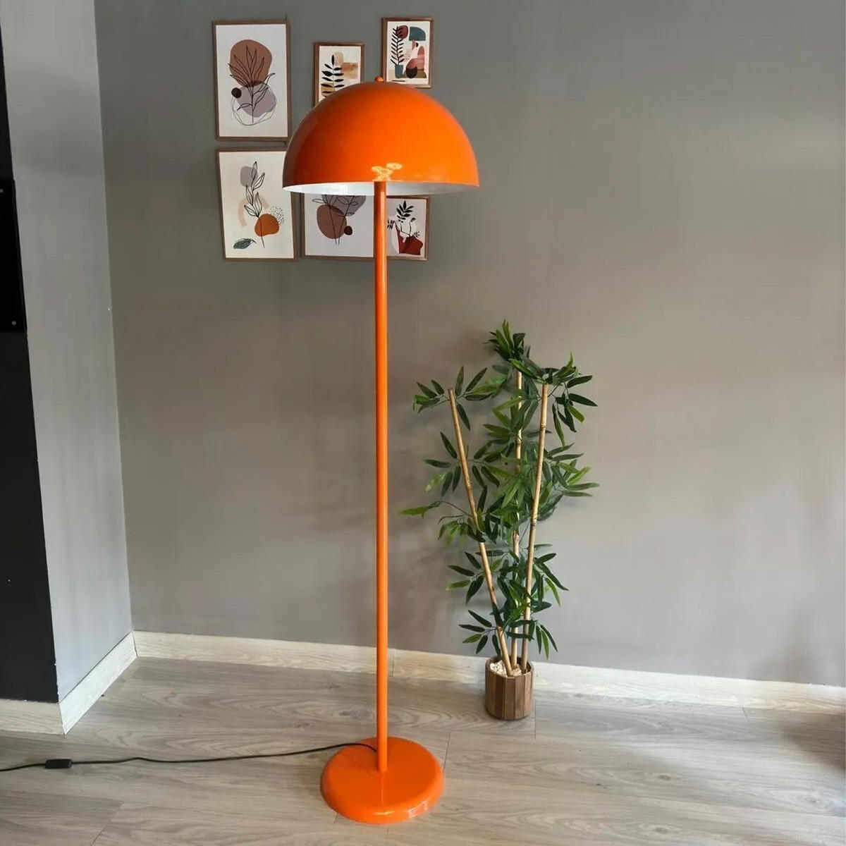 STEHLEUCHTE Gelora 170 Cm - Orange, Metall (37/37/170cm) - Bamyum
