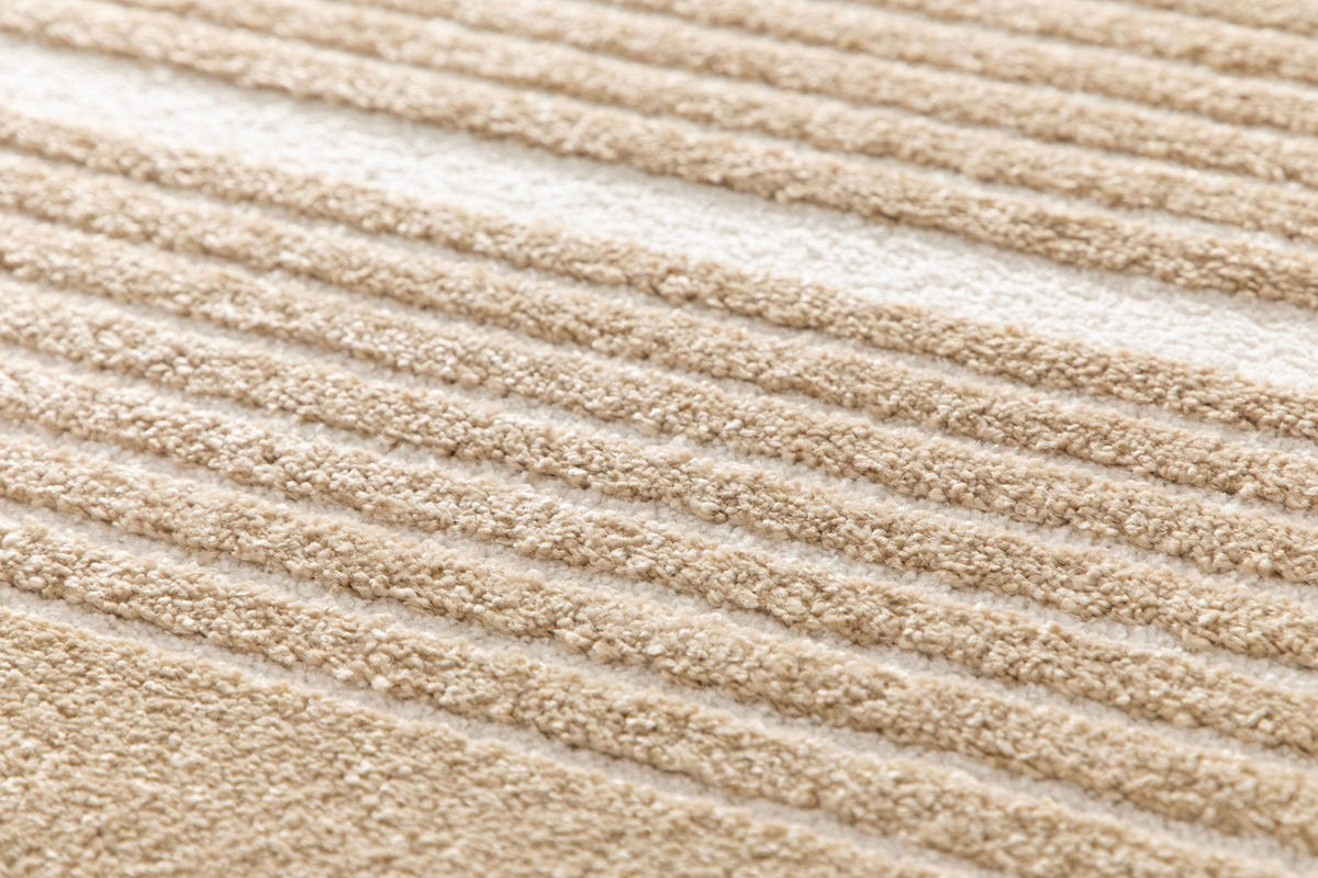 TEPPICH sehr weich mit Relief-Effekt bruin - Braun, Textil (160/230cm) - AFK Living