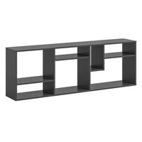 REGAL grau 159 x 54 cm, Standregal mit 7 Fächern - Schwarz/Grau, Holzwerkstoff/Kunststoff (159/159/28cm) - Inn.Furn